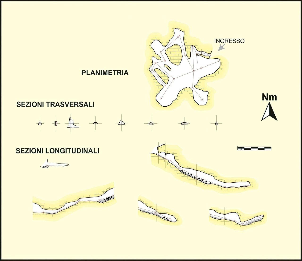 Grotta di Sa Rutt’e Scusi - mappa (foto dal sito www.mediterraneaonline.eu)